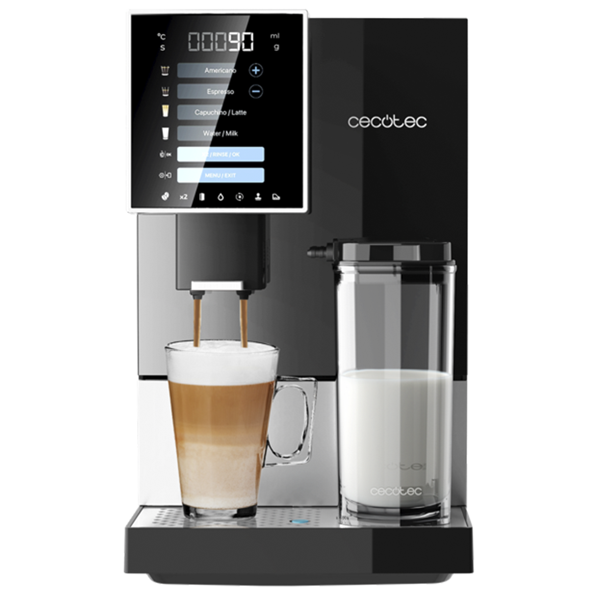 Кавоварка CECOTEC Cremmaet Compactccino Black/Silver
