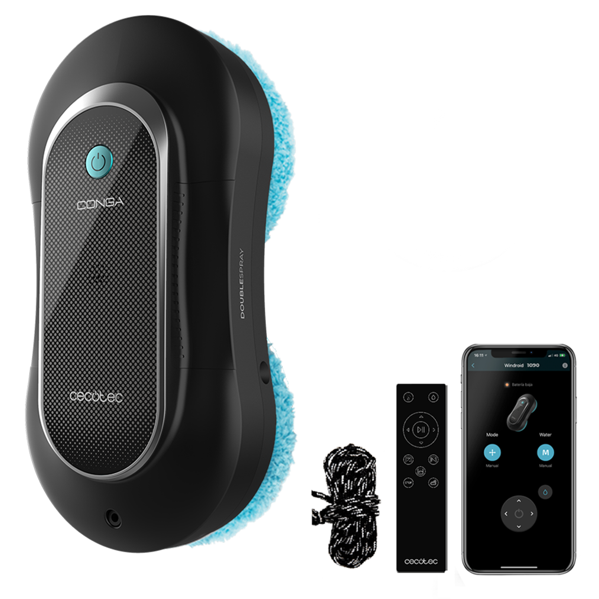 Робот - мийник вікон Cecotec Conga Windroid 1090 Double Spray Connected