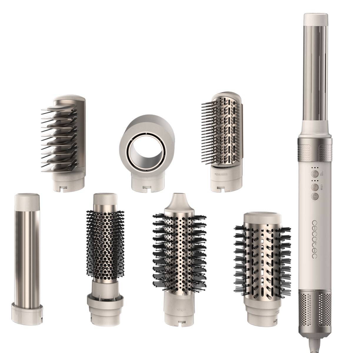 Стайлер CECOTEC Bamba CeramicCare 8in1 AirGlam Champagne (CCTC-03465)