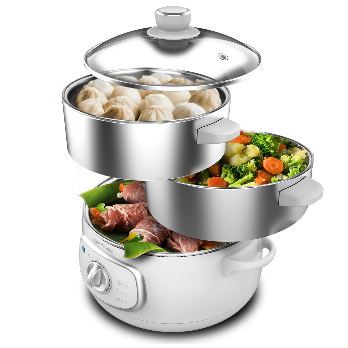 Пароварка CECOTEC Vapovita SteelPot White