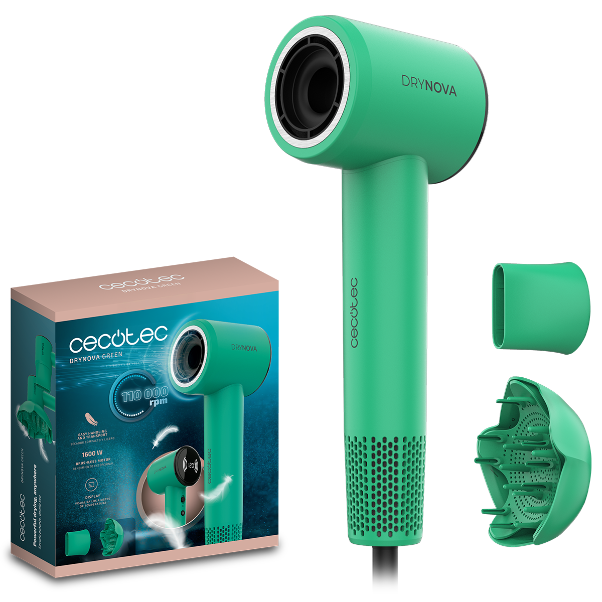 Фен CECOTEC DryNova Green Leaf