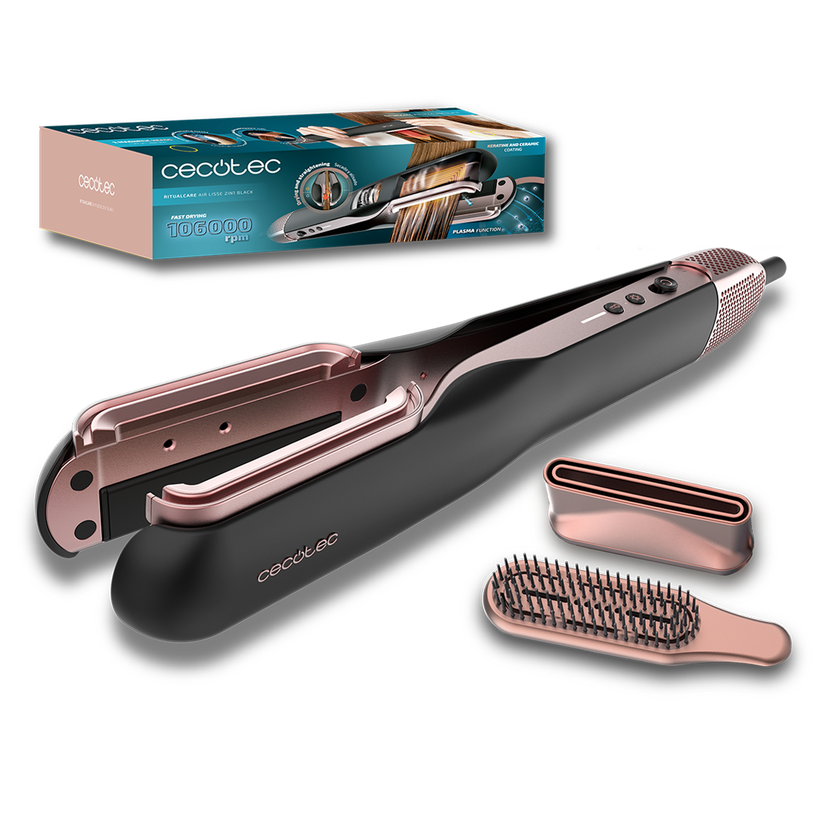 Стайлер CECOTEC RitualCare Air Lisse 2in1 Black