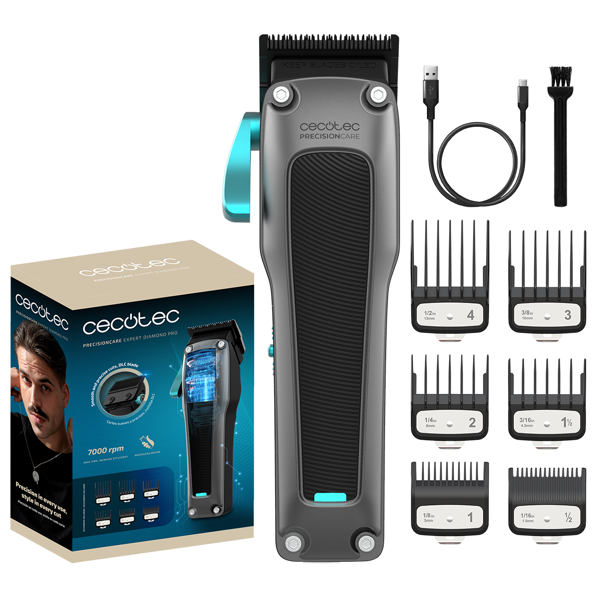 Машинка для стрижки CECOTEC PrecisionCare Expert Diamond Pro