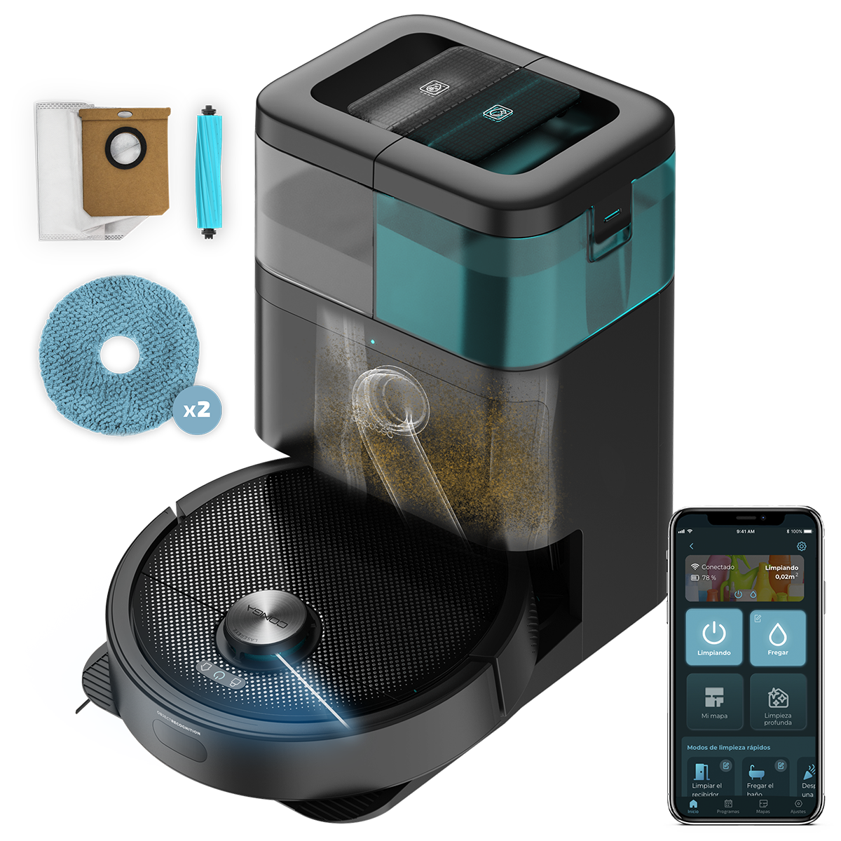 Робот-пилосос Cecotec Conga 15090 SpinArm Home&Wash