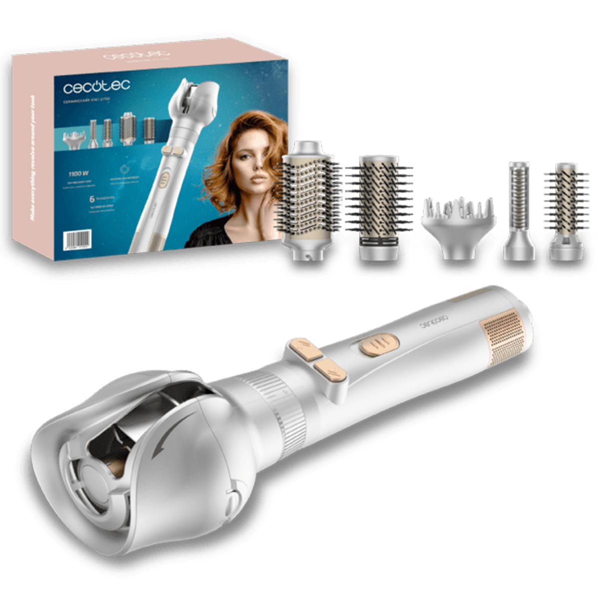 Фен-щетка CECOTEC CeramicCare 6in1 Gyro (CCTC-01000)