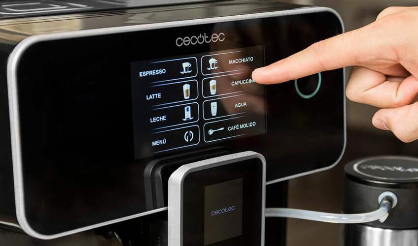 CECOTEC Cumbia Power Matic-ccino 8000 Touch Serie Nera