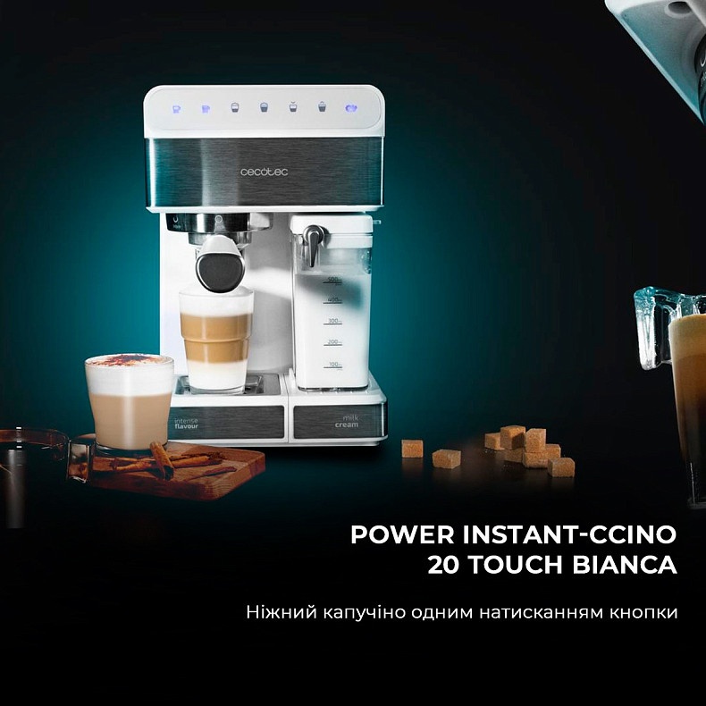 Кофеварка Cecotec Cumbia Power Instant-ccino 20 Touch Bianca