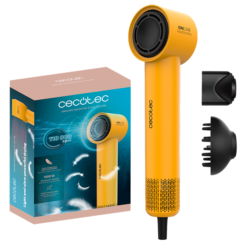 Фен CECOTEC IoniCare RockStar Style Yellow