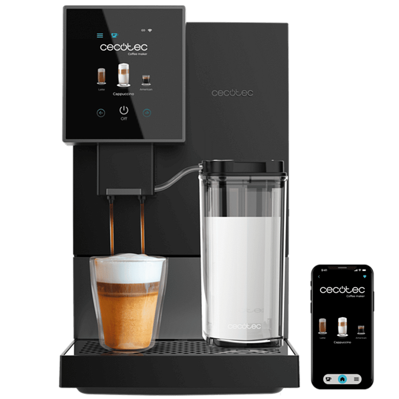 Кавомашина CECOTEC Cremmaet Compactccino Connected Black/Silver