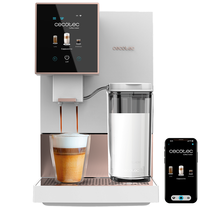 Кофемашина CECOTEC Cremmaet Compactccino Connected White Rose