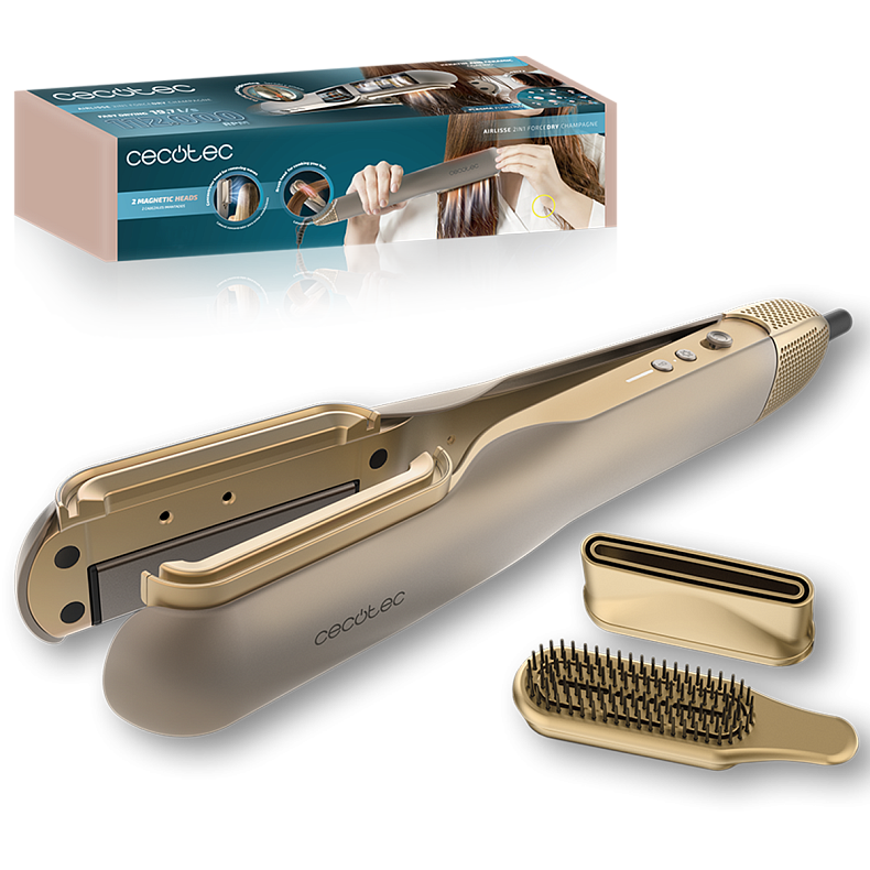 Фен-випрямляч CECOTEC AirLisse 2in1 ForceDry Champagne
