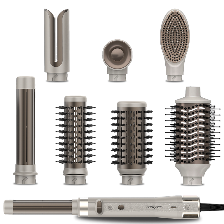 Стайлер CECOTEC Bamba CeramicCare 8in1 AirGlam Gyro Champagne 