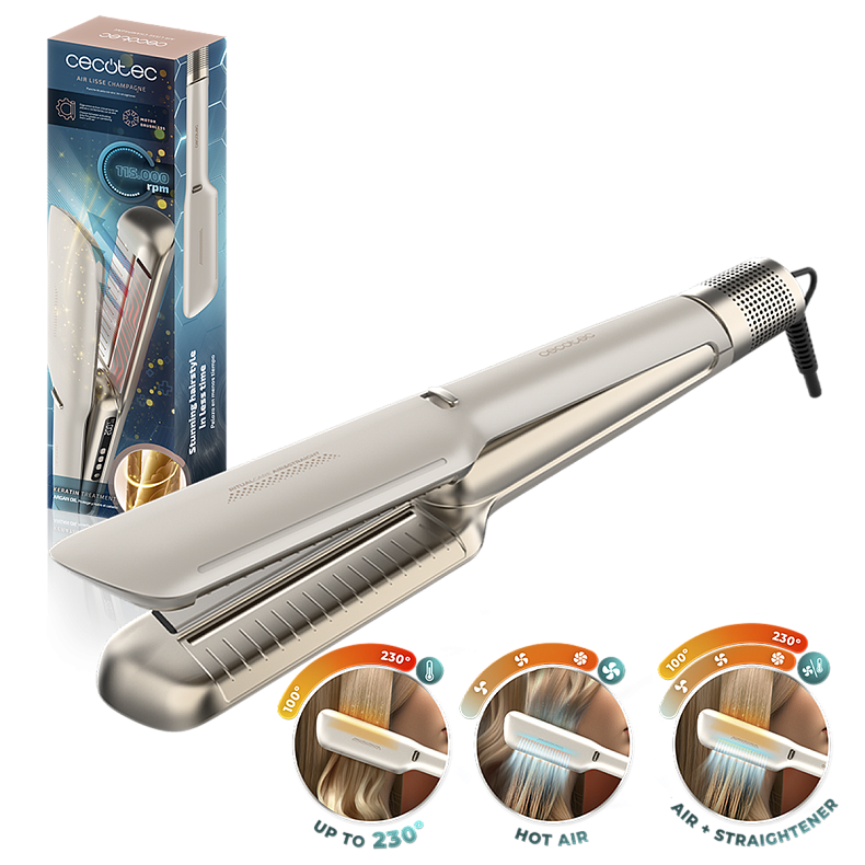 Утюжок для волосся CECOTEC Air Lisse Champagne