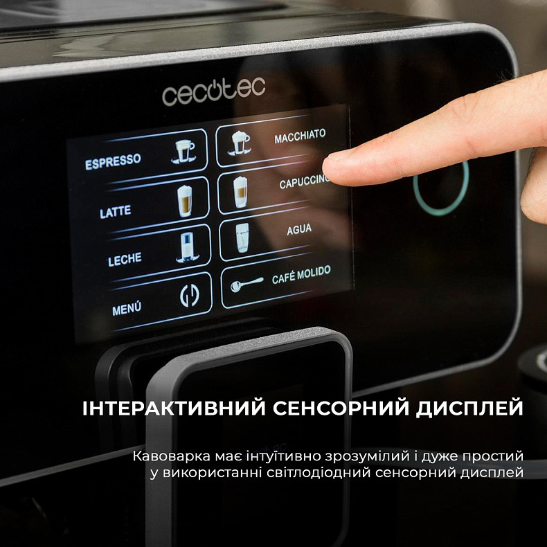 Кофемашина Cecotec Cumbia Power Matic-ccino 8000 Touch Serie Nera