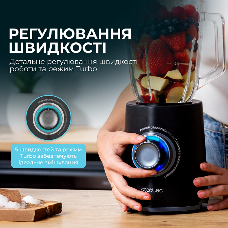 Блендер CECOTEC Power Black Titanium 2000Max Mix Go - купить по