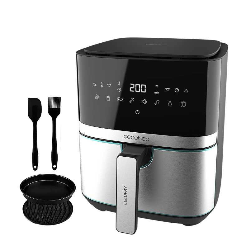 Мультипечь (аэрогриль-фритюрница) CECOTEC Cecofry Full Inox 5500 Pro Acc Kit