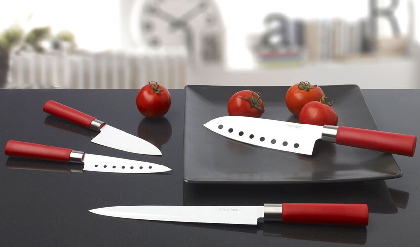 CECOTEC 4 Santoku Ceramic-Coated Kit