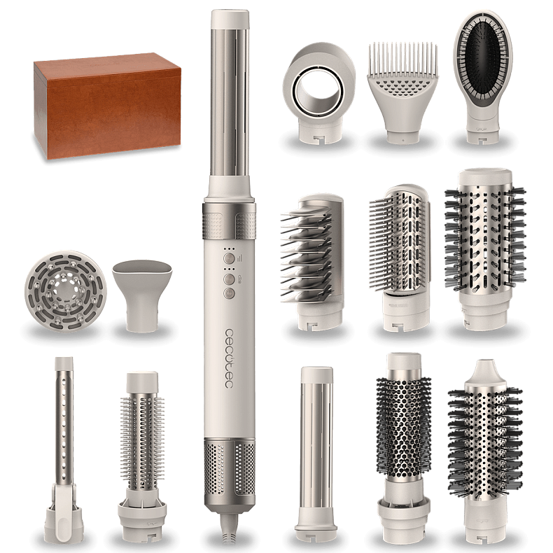 Стайлер CECOTEC Bamba CeramicCare 14in1 AirGlam Champagne